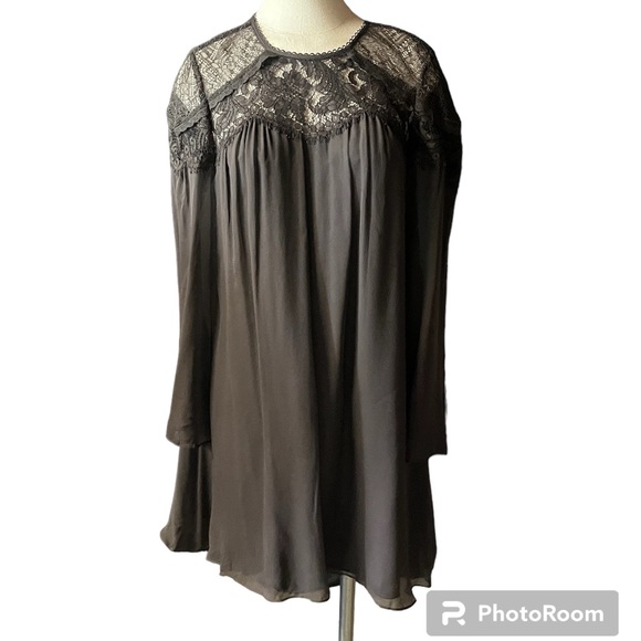 NWT - Rebecca Taylor Silk Boxy Lace Dress - Size 6 - Picture 2 of 13